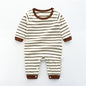 Baby Jumpsuit Spring And Autumn Cotton Baby Romper Romper Long-Sleeved Thin Spring Baby Clothes Bag Fart Clothes Spring Clothes