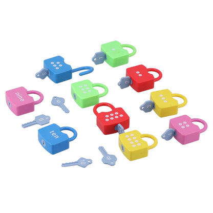 Learning Locks Alphabet Toys Educational Learning Locks Counting Toys Set for KidsNumber