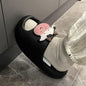 Cartoon Cow Girl Cute Baotou Wears Thick Sole Anti Slip Slippers Outside Home